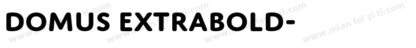 Domus Extrabold字体转换